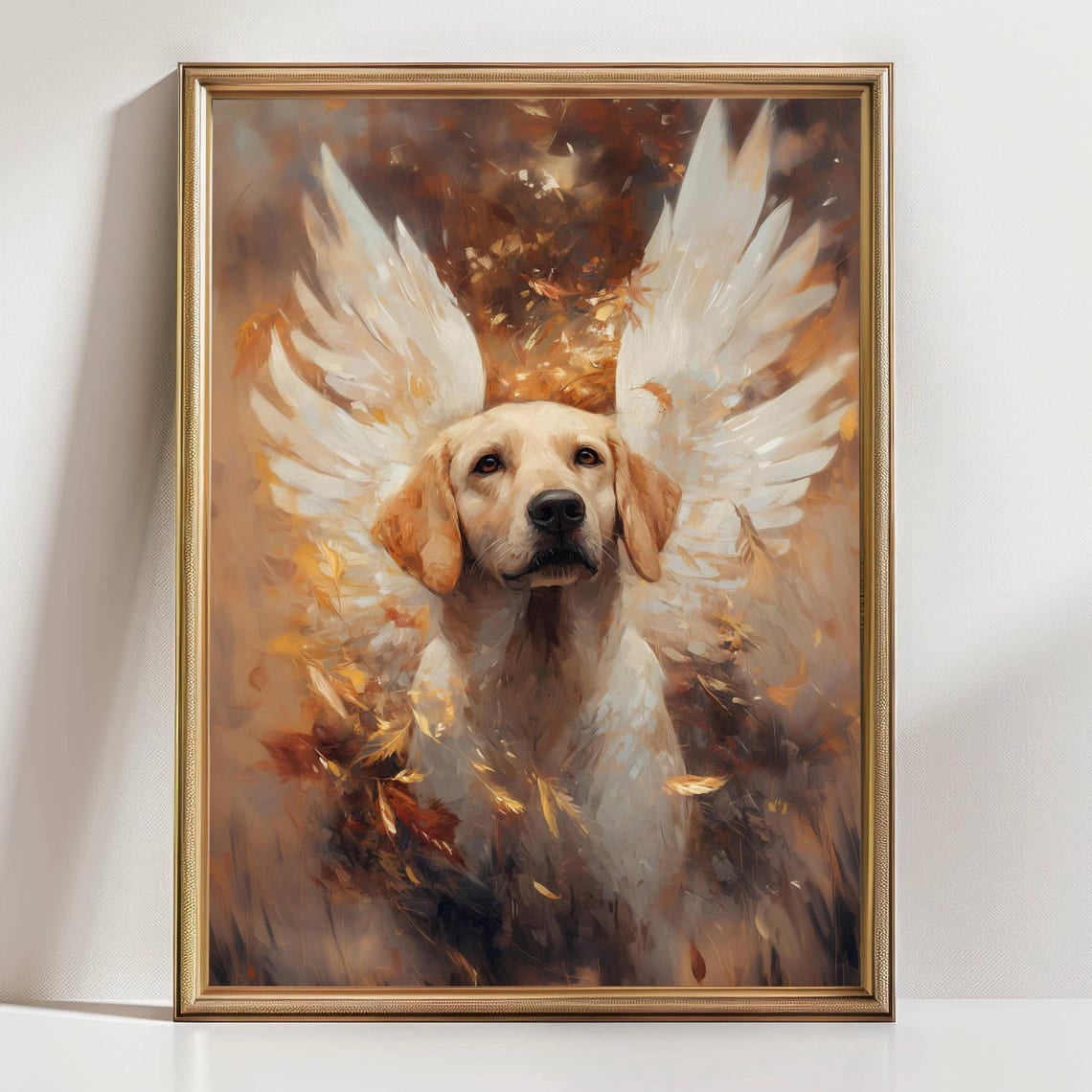 Lab Memorial Sign Angel Labrador Dog Wall Art Print, Golden Memorial, Pet Loss Lovers ...