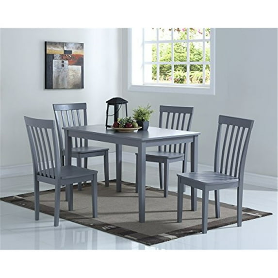Angel Line 5-Piece Kayla Dining set-Color:Gray