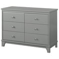 thumbnail image 1 of Angel Line Heather 6 Drawer Double Dresser, Gray, 1 of 2