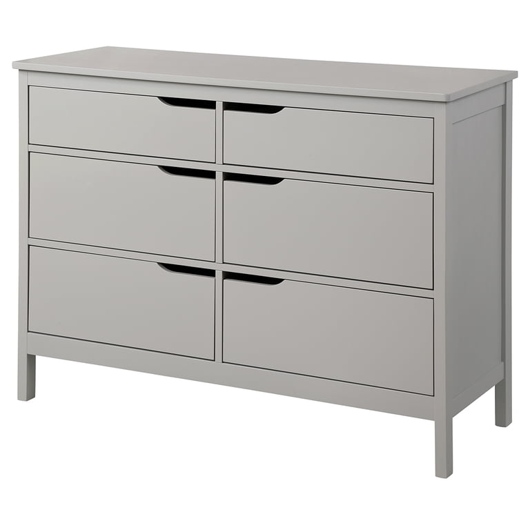 トップス draw drawers angel T Angel Line Lauren 6 Drawer Double Dresser, Gray - Walmart.com