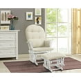 thumbnail image 1 of Angel Line Windsor Glider and Ottoman, White Finish with Beige Cushions, 1 of 3