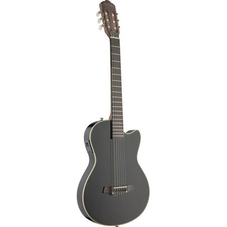 Angel Lopez EC3000CBK Cutaway Electric Solid Body Classical Guitar - Black