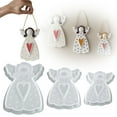 thumbnail image 1 of Angel Mold - Home Decor Cement Moulds Candle Molds for Plaster Party Planners Art Teachers Holiday Enthusiasts Creative Hobbyists Workshops Weekend Activities Holiday Angel Shape Mould for Casting, 1 of 9