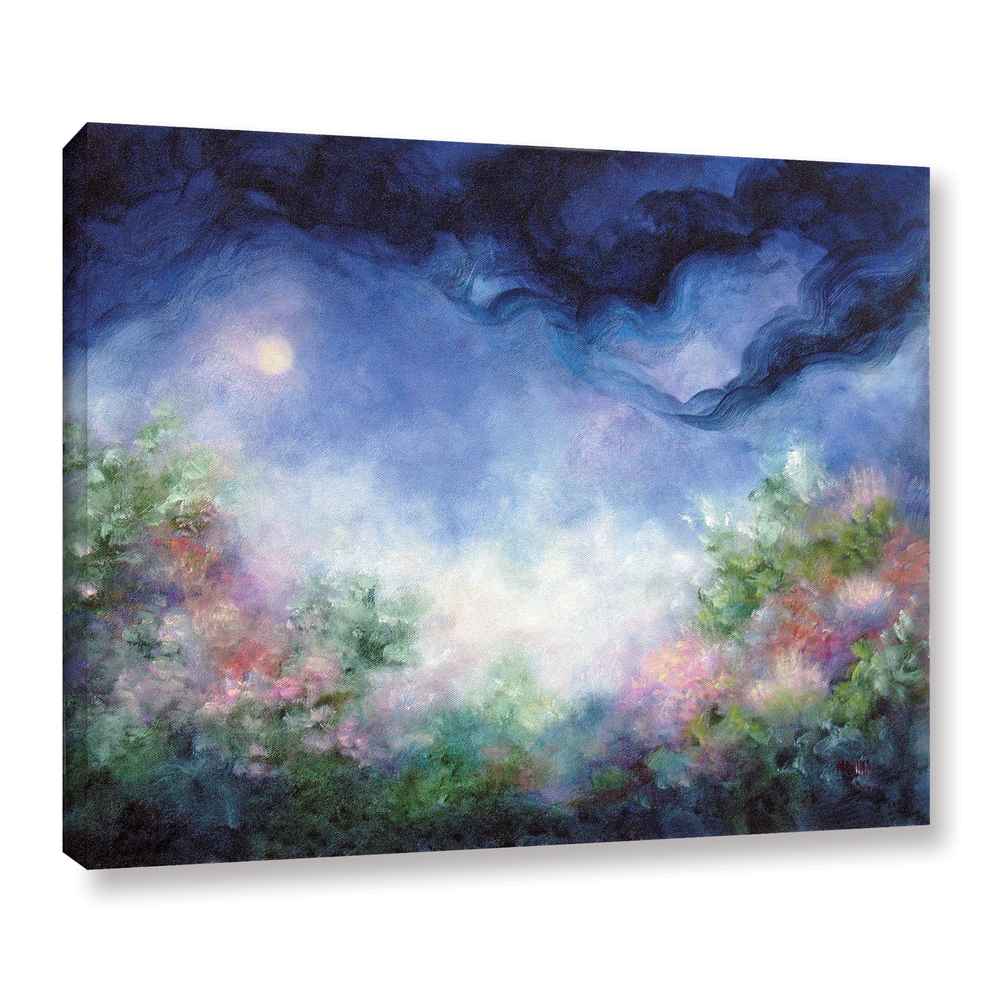 Angel-Moon Garden Gallery Wrapped Canvas by Marina Petro