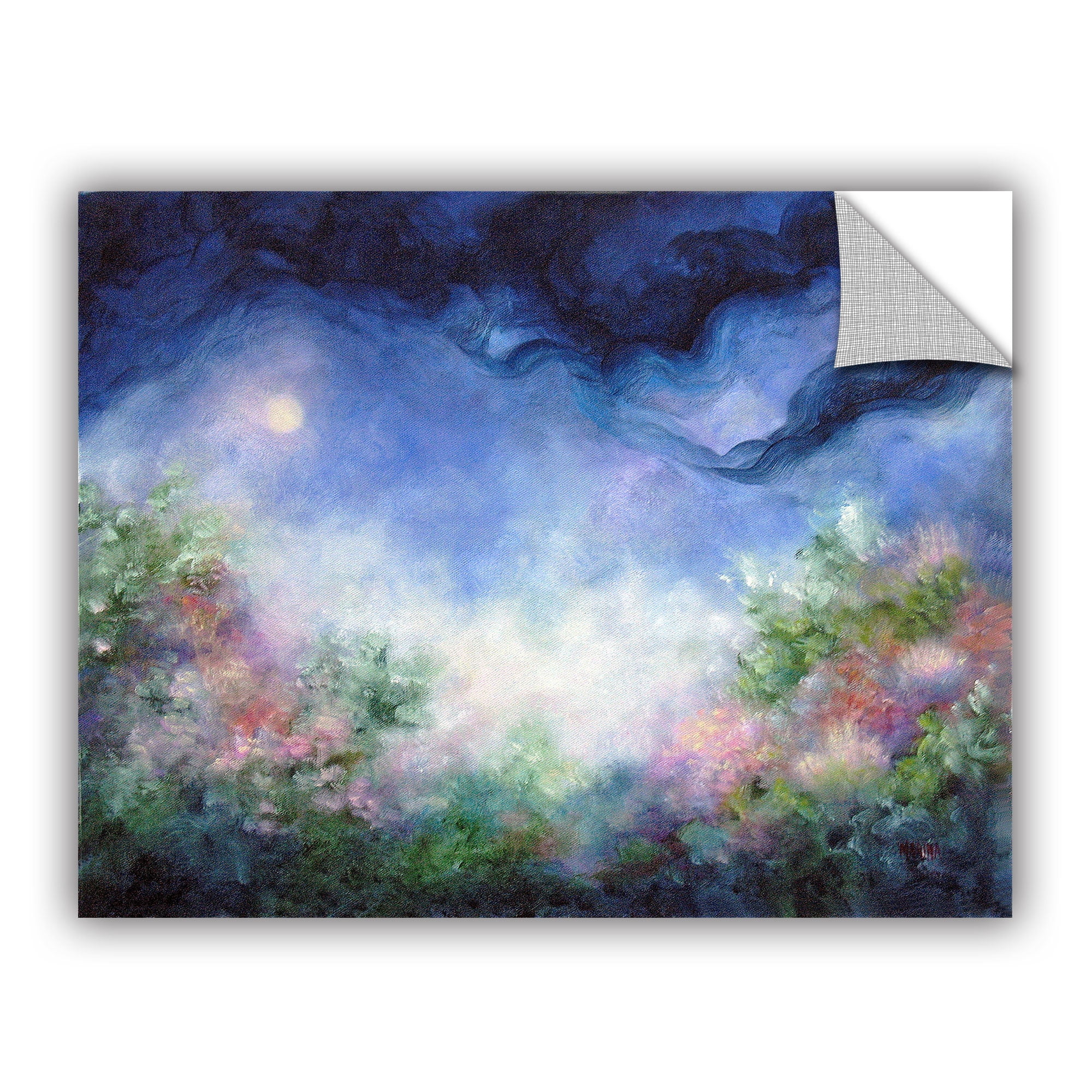 Angel-Moon Garden Removable Wall Art Mural