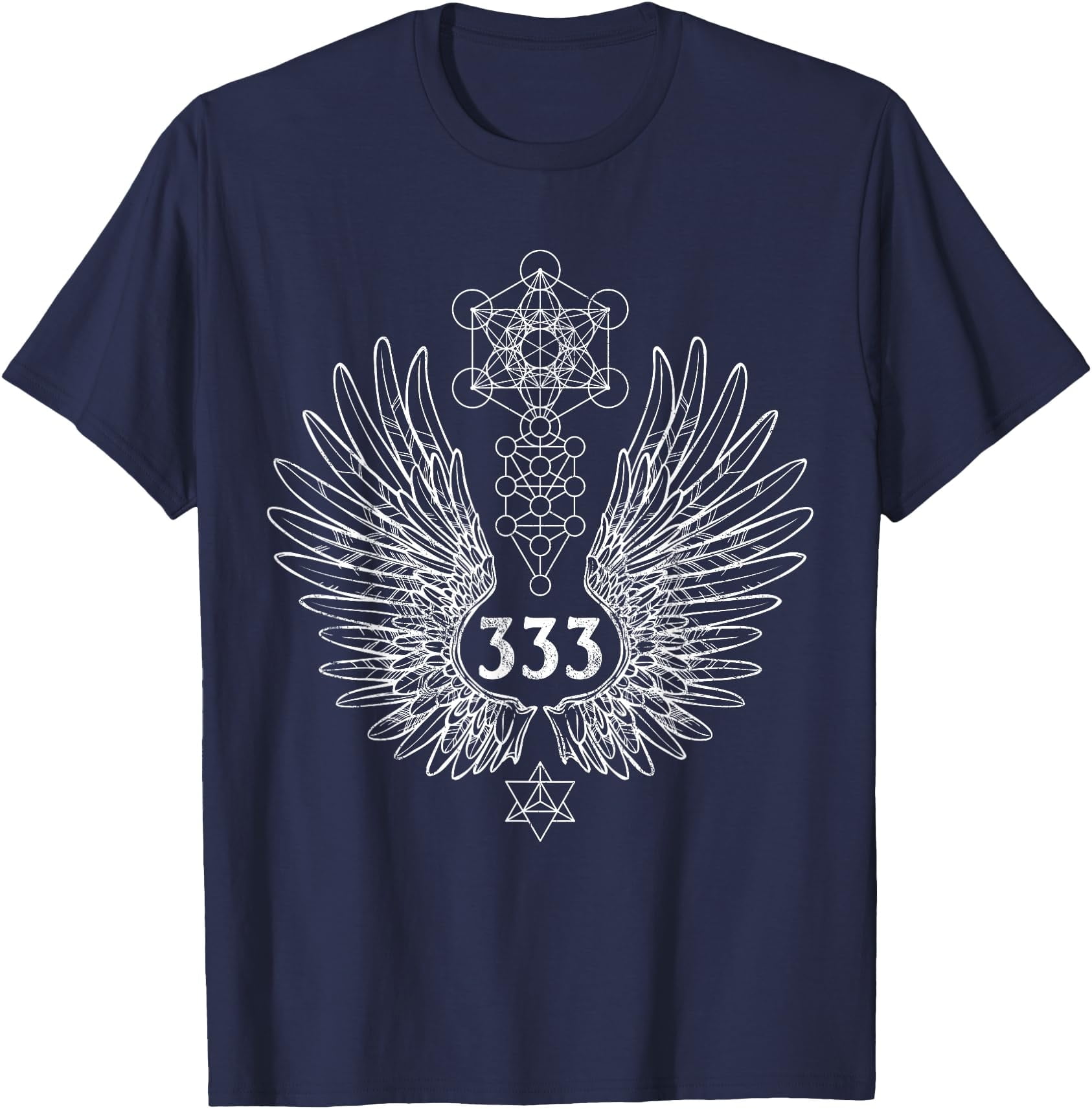 Angel Number 333 Sacred Geometry Healing Softstyle Unisex T-Shirt Men ...