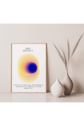 Angel Number 666 Gradient Print Aura Energy Spiritual Art