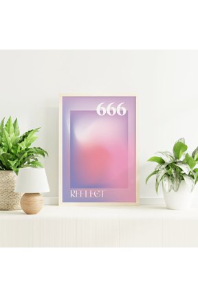 Angel Number 666 Reflection Poster