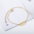 thumbnail image 1 of Angel Number Bracelet Stainless Steel Digital Number Simple Jewelry Fashion Amulet Bracelet Lucky Number Gifts Gold, 1 of 6