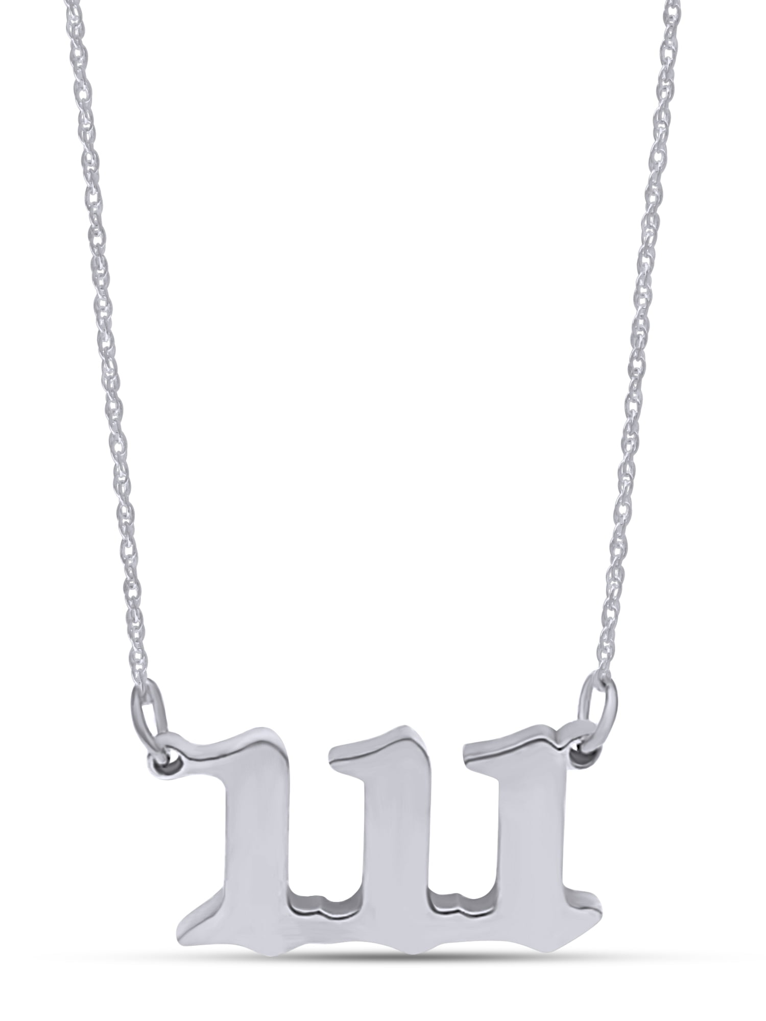 111 angel clearance number necklace