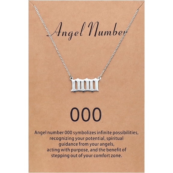 Angel Number Necklace For Women Dainty Gold Plated Number Necklace Numerology Jewelry Gifts For Women[o377]