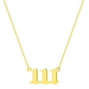 SFASCUMOP Angel Number Necklace Pendant Number Women Necklaces Graduation Gift