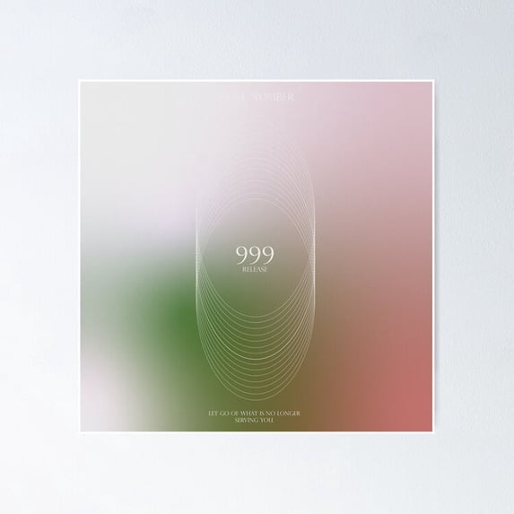 Angel Number Release 999 Vertical UNFRAMED Poster, 12x18 - Walmart.com