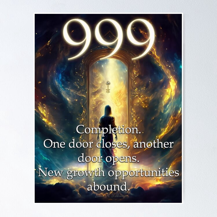 Angel Numbers 999 UNFRAMED Poster, 24x36 - Walmart.com