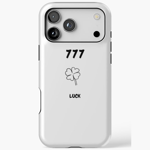 Angel Numbers Triple Seven Design iPhone Case 17 to 11 Pro Max