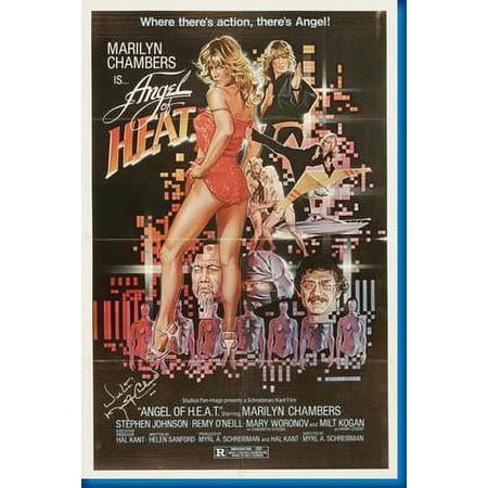 Angel Of Heat Marilyn Chambers Movie Poster 16in x 24in 16x24 Multi-Color Square Adults Poster Time