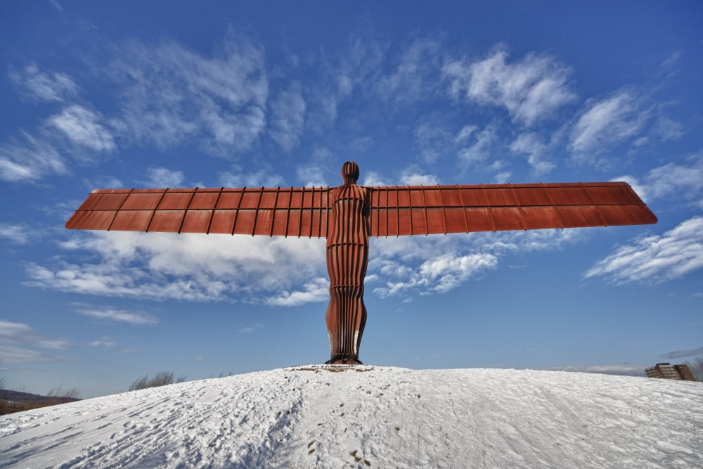 Angel Of The North Sculpture Gateshead England Canvas Art - John Short Design Pics (19 x 12)