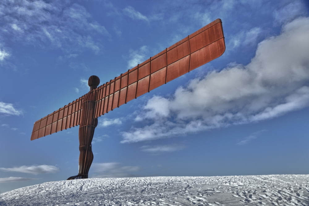 Angel Of The North Sculpture Gateshead England Canvas Art - John Short Design Pics (19 x 12)