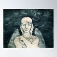 thumbnail image 1 of Angel On Dark Sky Poster Wall Art, Modern Wall Decor, 12x18 UNFRAMED, 1 of 2
