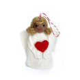 thumbnail image 1 of Angel Ornament - Felt Wool Christmas, Fair Trade Handmade in Nepal, 1 of 4