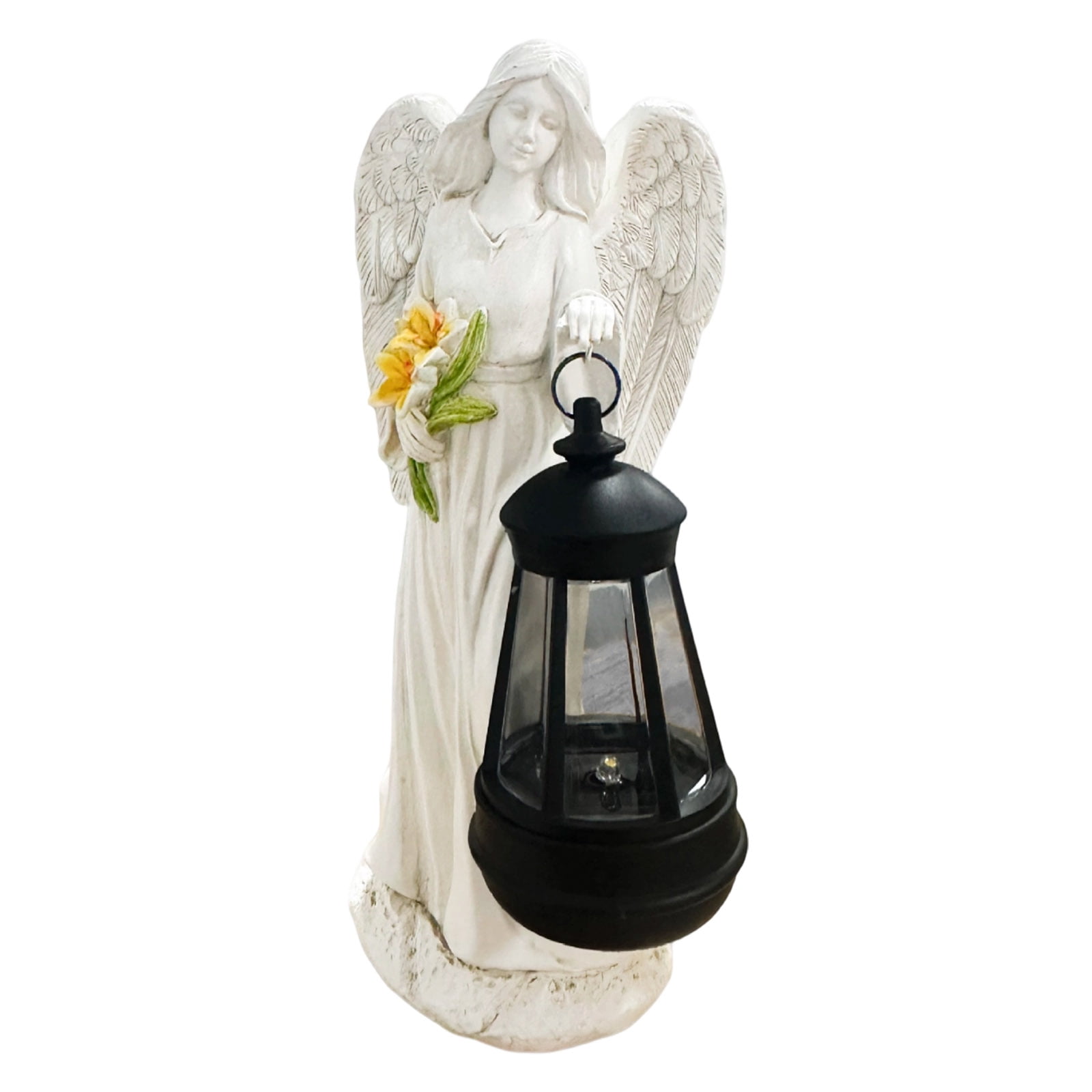 Angel Outdoor Garden Decor Statues, Outdoor Sculptures for Outside Yard Art Patio Balcony Front Lawn Ornaments Gifts for Mom Grandma Women Friends