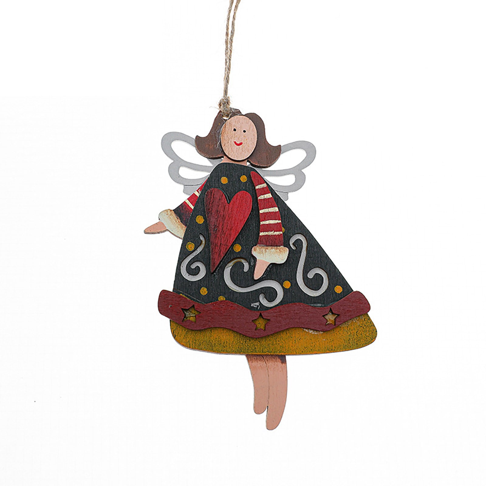 Angel Pendant Christmas Tree Pendant Christmas Painting Pendant