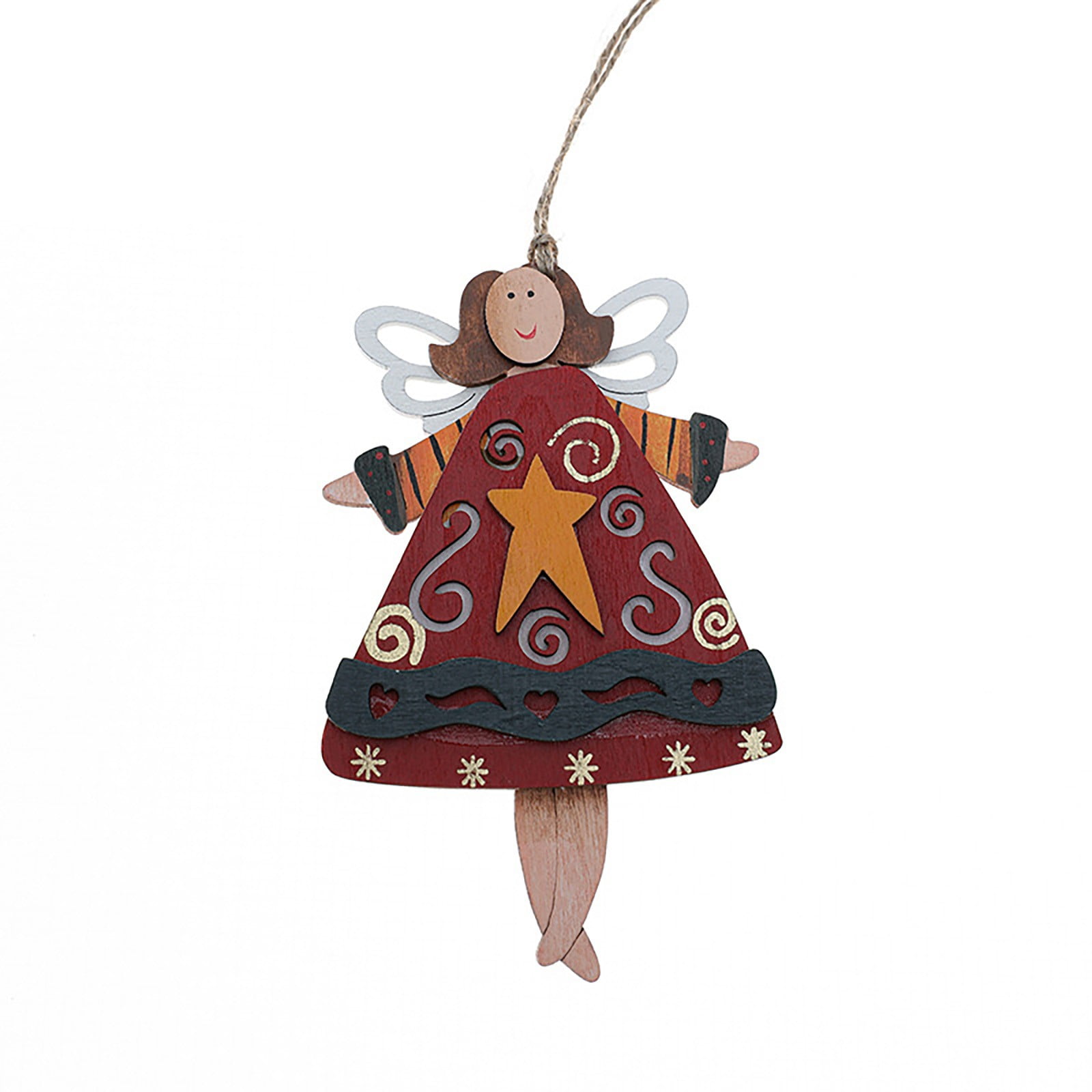 Angel Pendant Christmas Tree Pendant Christmas Painting Pendant