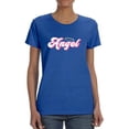 thumbnail image 1 of Angel Pink Lettering T-Shirt Women -Image by Shutterstock, Female Small, 1 of 4
