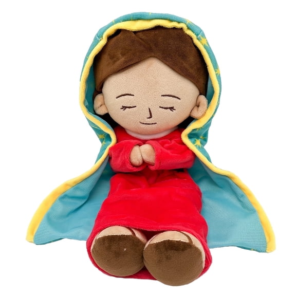 Guadalupe Virgin Plush Doll Guardian Angel Baptism Jesus Plush Toy Children Baptism Religion Easter Christmas Gift