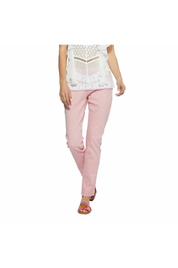 Women's Spring Casual, Slim, Solid Color Jeans Mid-Rise