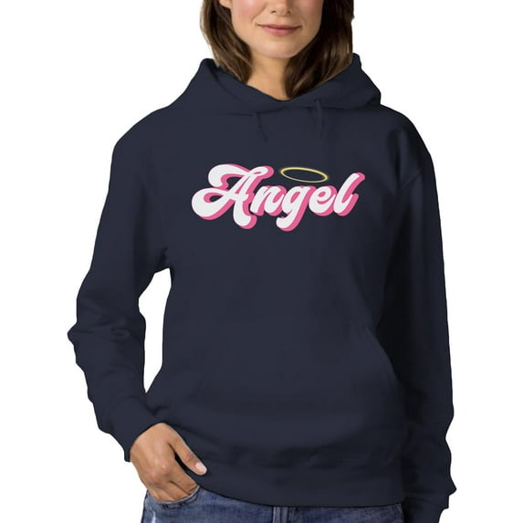Angel Quote With Ring Hoodie Women -Image by Shutterstock, Female Medium