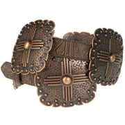 Angel Ranch Womens Women'S Scalloped Concho Leather Belt - DA3668