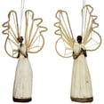 thumbnail image 1 of Angel Rattan Wings Praying Hands Dressed in Sisal and Banana Bark Christmas Tree Hanging Ornament Arrangement Décor Also Use as a Mantel Piece, 1 of 3