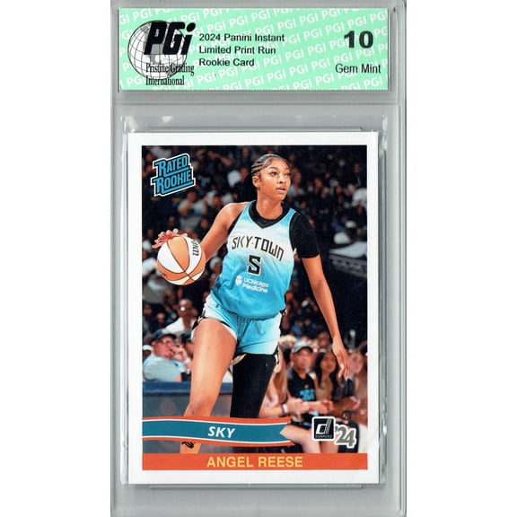 Angel Reese 2024 Panini Instant #RRR-2 Retro Rated Rookie Rookie Card PGI 10