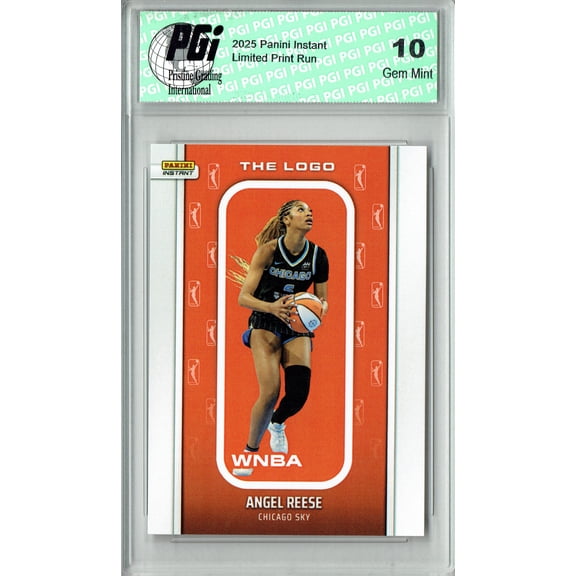 Angel Reese 2025 WNBA The Logo #LOGO-22 Only 1,447 Made Rare Card PGI 10