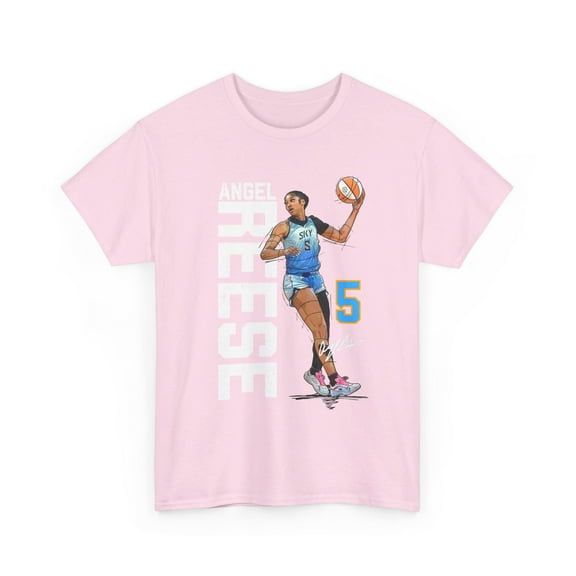 Angel Reese #5 Women Basketball Unisex Cotton Tee