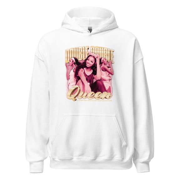 Angel Reese "Double-Double Queen" Hoodie (White, XL)
