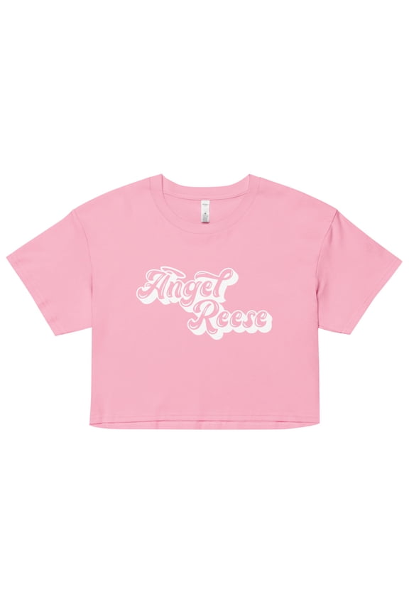 Angel Reese "Logo" Crop Top (Bubblegum, XL)