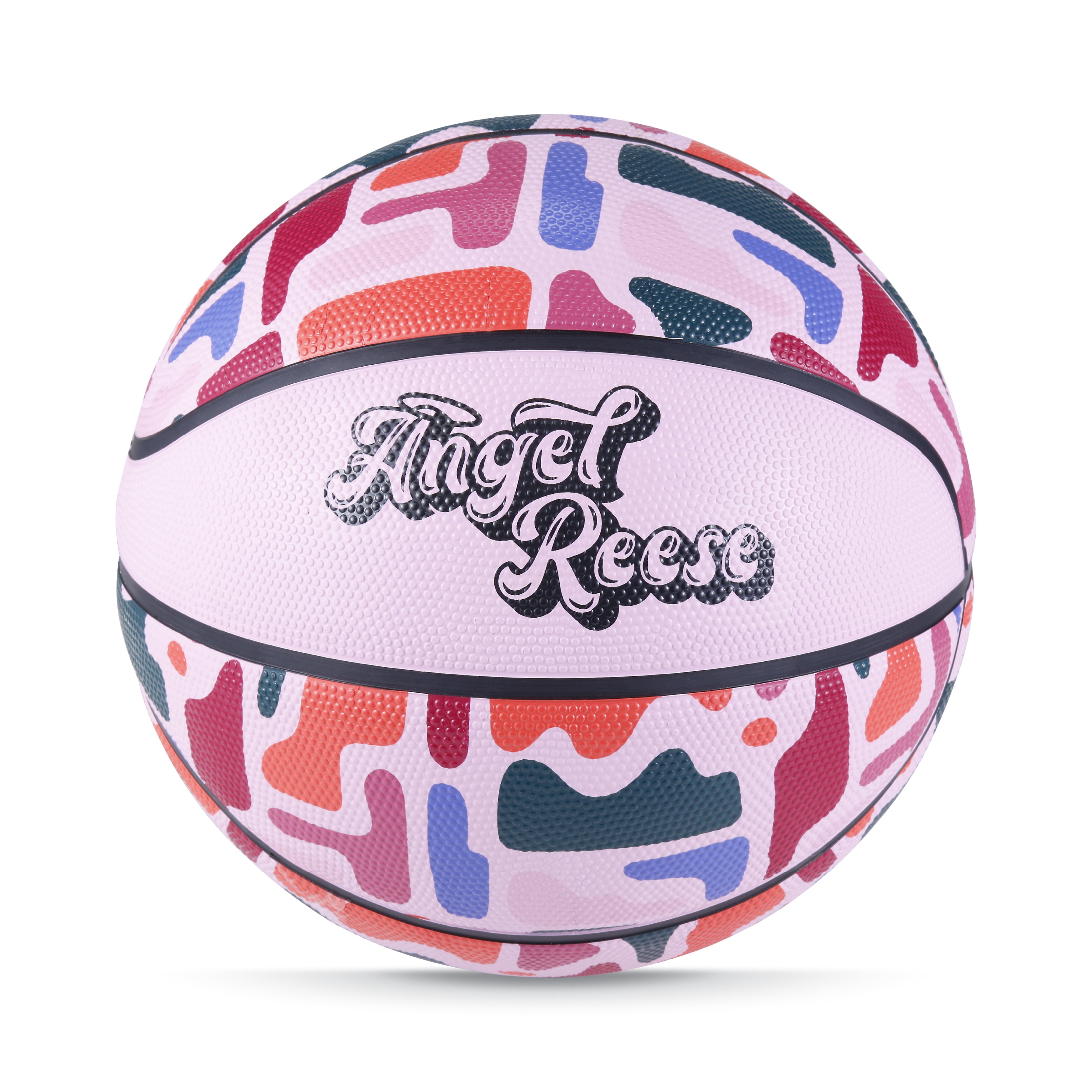 Angel Reese Signature Basketball 28.5” – Outdoor Rubber Ball for Youth &  Teens, Colorful Street Style Design, Intermediate Size 6, Official Grip &  