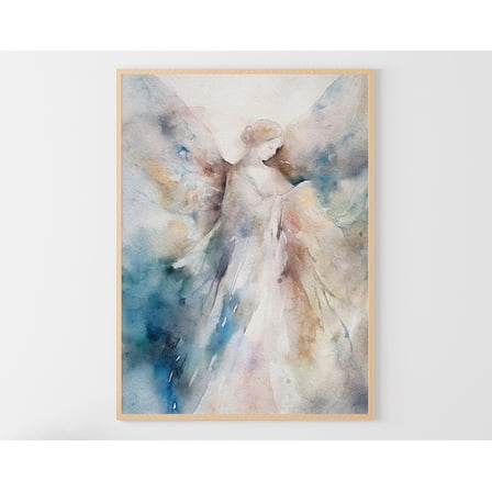 Angel : Religious Wall Art Poster, Unframed Poster Size 8x12