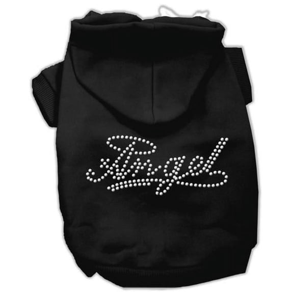 Angel Rhinestud Hoodie Black XL - 16