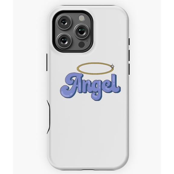 Angel Script Typography Art N3566 Phone Case for iPhone 17 16 15 14 13 12 11 Pro Max
