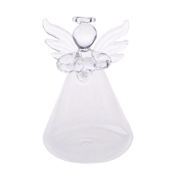 Angel Shape Clear Glass Wall Vase Flower Vase Plant Vase Glass Material for Plant Flower Decorations