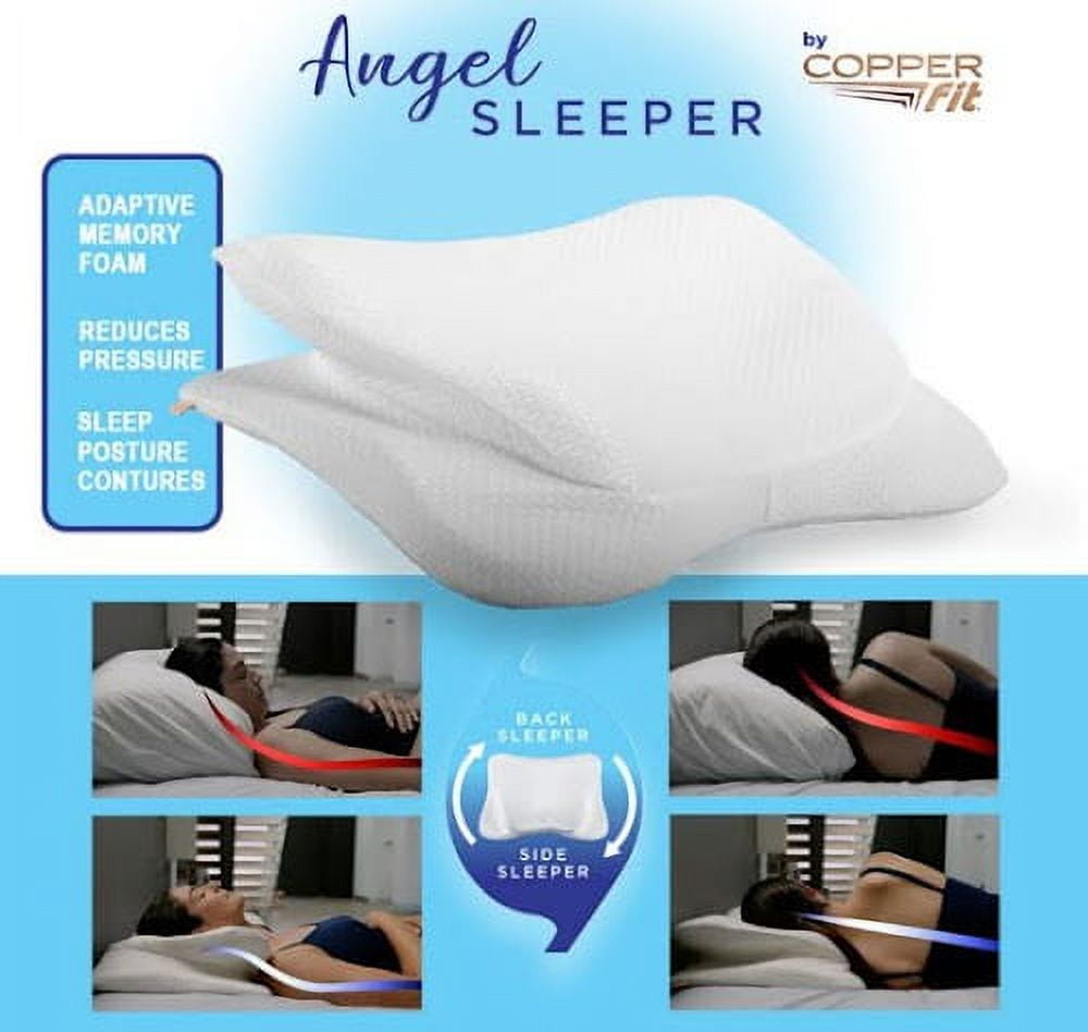 Angel Sleeper Pillow by Copper Fit Standard Pillow