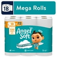 thumbnail image 1 of Angel Soft 2-Ply Toilet Paper, 18 Mega Rolls, 320 Sheets Per Roll, 1 of 12