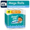 thumbnail image 1 of Angel Soft 2-Ply Toilet Paper, Fresh Linen Scented Tube, 48 Mega Rolls, 320 Sheets Per Roll, 1 of 9