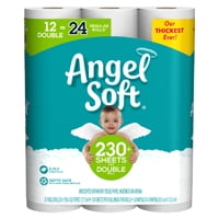 Angel Soft 77377 Bathroom Tissue, 2-Ply, 12 Roll 5 Pack