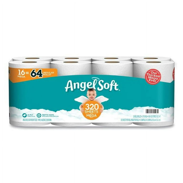 Angel Soft Toilet Paper, 16 Mega Rolls