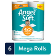 thumbnail image 1 of Angel Soft Toilet Paper, 6 Mega Rolls, 1 of 12