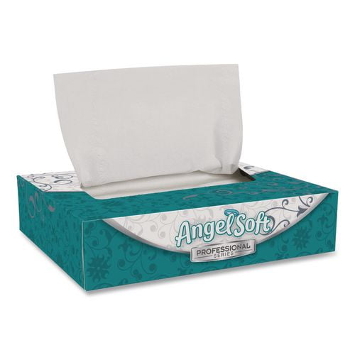 Angel Soft ps Facial Tissue, 2-Ply, White, 50 Sheets/Box, 60 Boxes/Carton | Bundle of 2